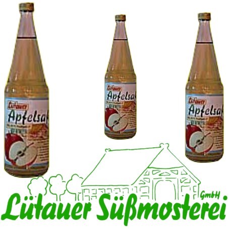 Lütauer Apfelsaft klar (6/0,7 Ltr. Glas)