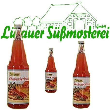 Lütauer Rhabarbertrunk (6/0,7 Ltr. Glas)