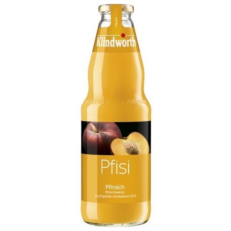 Klindworth Pfirsich (Einzelflasche 1,0 Ltr. MEHRWEG)