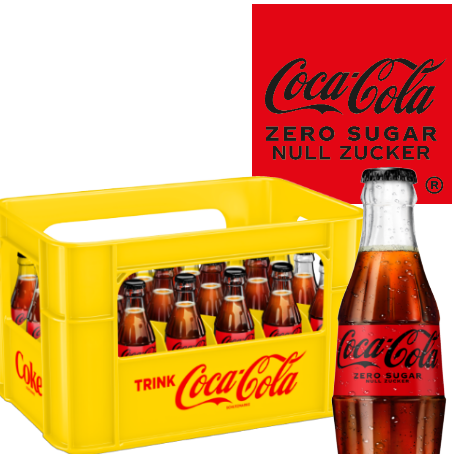 Coca Cola Zero (24/0,2 Ltr. Glas MEHRWEG)