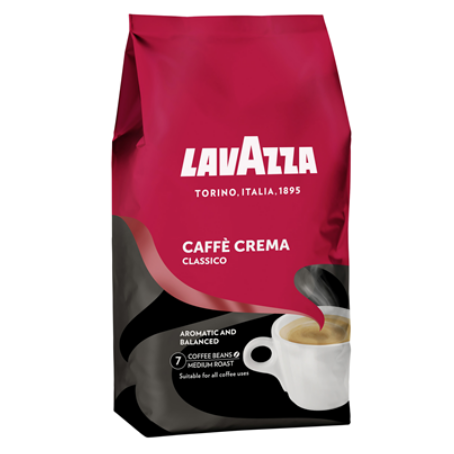 Lavazza Caffe Crema Classico ganze Bohnen (1 kg Beutel)
