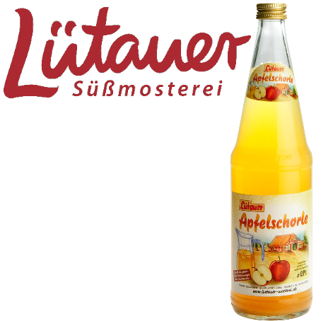 Lütauer Apfelschorle (6/0,7 Ltr. Glas MEHRWEG)
