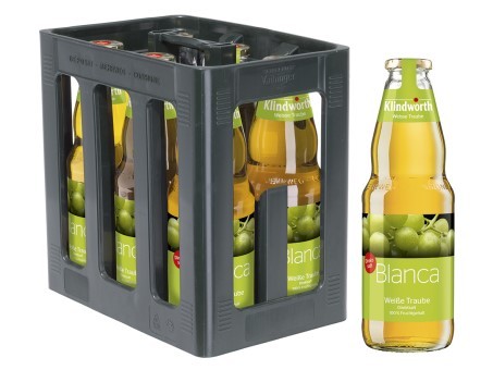 Klindworth Traube weiss Direktsaft (6/1 Ltr. Glas MEHRWEG)