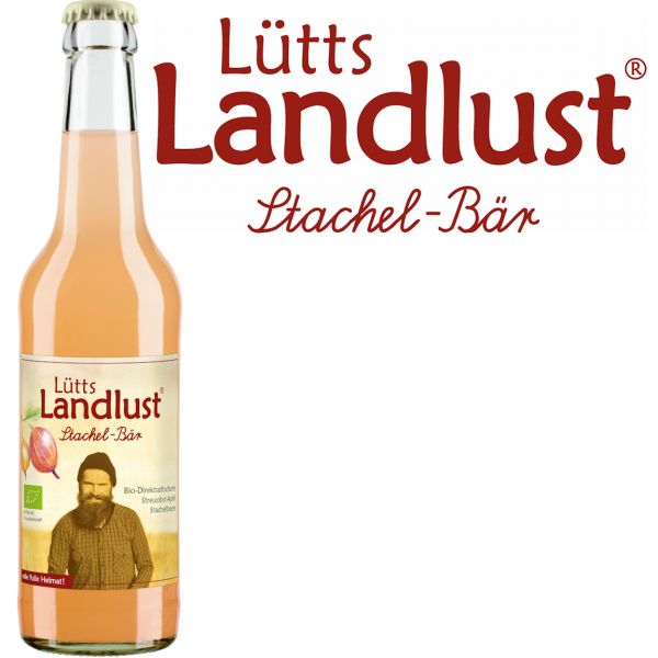 Lütts Landlust Stachel Bär Schorle (24/0,33 Ltr. Glas MEHRWEG)