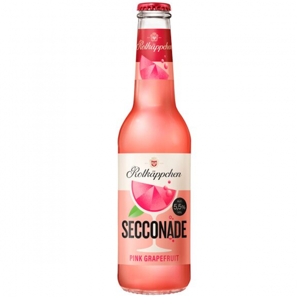 0,33‑Liter‑Flasche Rotkäppchen Secconade Pink Grapefruit, fruchtiger Spritz, rosa‑orange Farbe