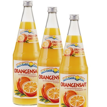 Fruchtbogen Orangensaft (6/1 Liter Glas MEHRWEG)