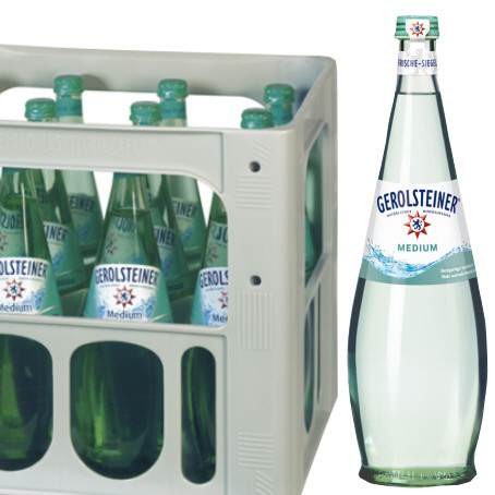 Gerolsteiner medium Gourmet (12/0,75 Ltr. Glas MEHRWEG)