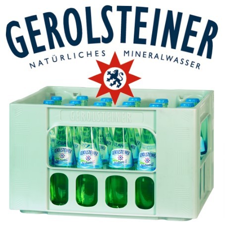 Gerolsteiner naturell Gourmet (24/0,25 Ltr. Glas MEHRWEG)