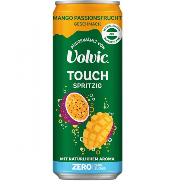 Volvic Touch Spritzig Mango‑Passionsfrucht Zero – zuckerfreie tropische Erfrischung