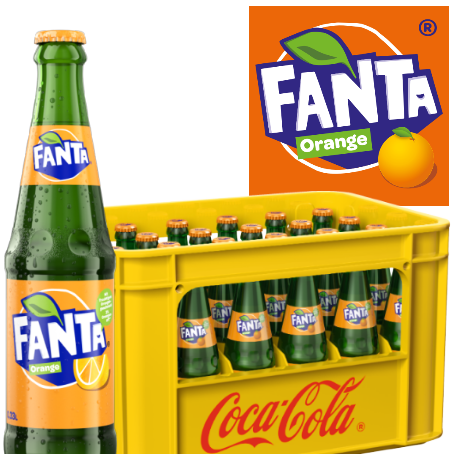 Fanta Orange (24/0,33 Ltr. Glas MEHRWEG)