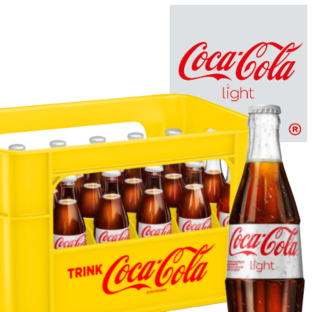 Coca Cola light (24/0,33 Ltr. Glas MEHRWEG)
