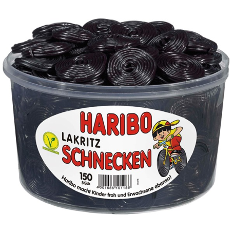 HARIBO Lakritz Schnecken Dose (1500 g.)