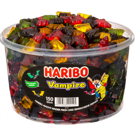 Haribo Vampire 150 Stück, (1,2 kg Dose)