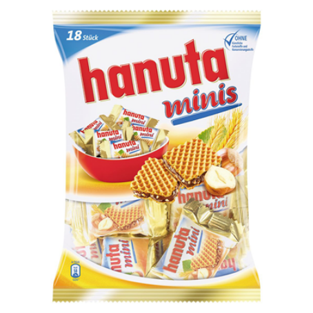 Hanuta Minis Haselnuss Schnitte (200 g Beutel)