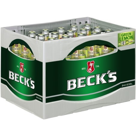 Becks Bier Green Lemon (24/0,33 Ltr. Glas MEHRWEG)
