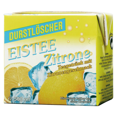 Durstlöscher Eistee Zitrone (12/0,5 l Packungen Einweg)