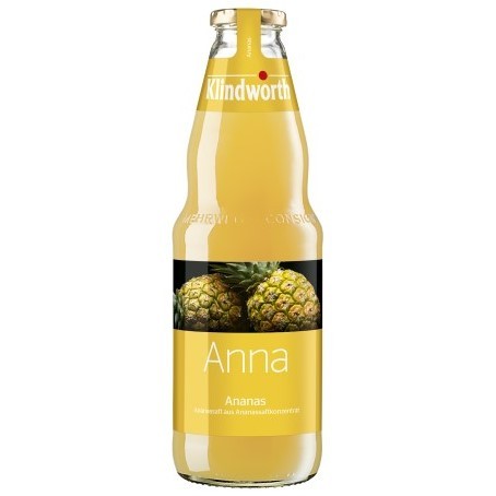 Klindworth Ananassaft (6/1 Ltr. Glas MEHRWEG)