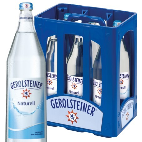 Gerolsteiner Naturell (6/1 Ltr. Glas MEHRWEG)